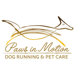 Dog running logo